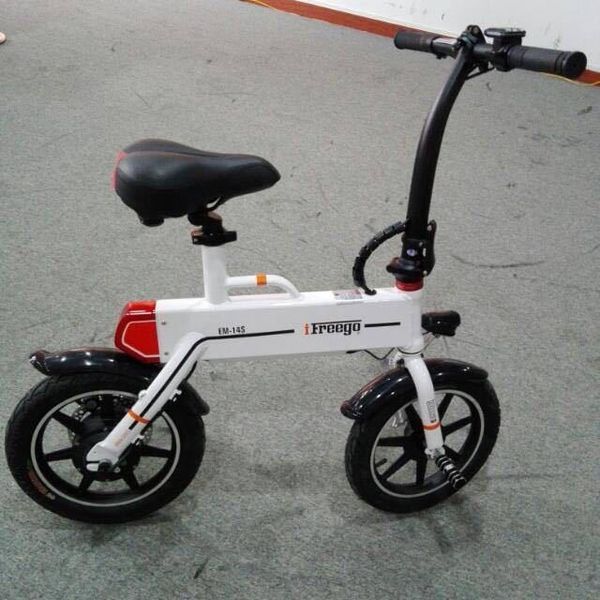 

em-14s складной самокат дешевый электрический велосипед складной ebike 250w 36v lg, Silver;blue