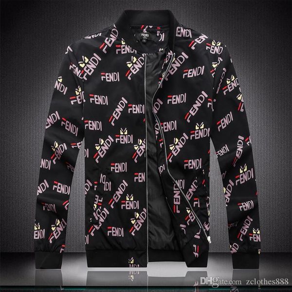 

2020 spring autumn new mens designer jackets jacket casual stand collar windbreaker designer jacket plus size m-3xl, Black;brown