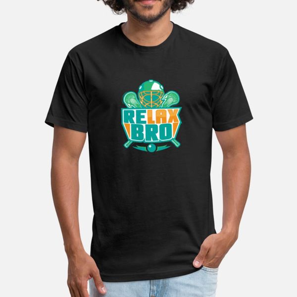 

relax bro lacrosse t shirt men designing short sleeve round collar clothing gift comfortable spring autumn original shirt