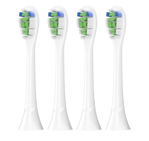 

2020 packaging electric toothbrush heads replacement brush heads 601 606 902 standard toothbrush heads 4pcs per pack fit for p 3.6.9