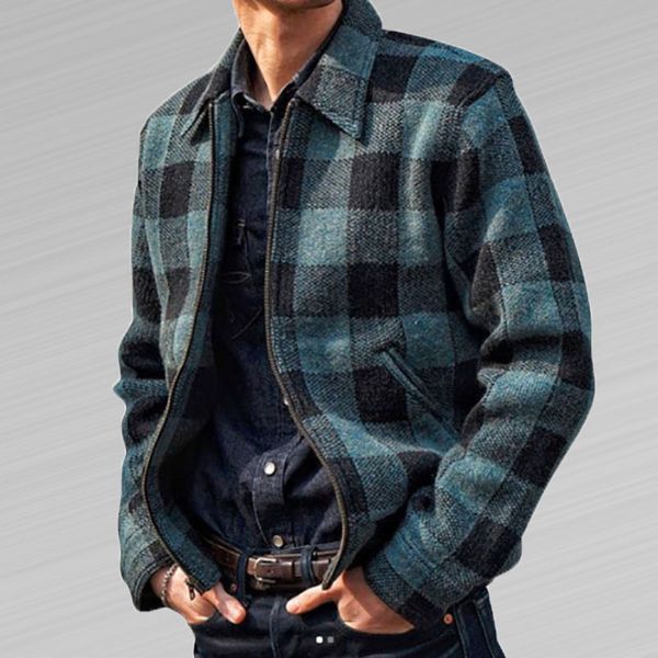 

bomber jacket clothing for men plaid pattern unique design homens jaqueta winter popular overcoat casaco coat, Black;brown