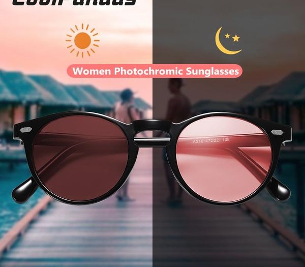 

brand pchromic women sunglasses polarized candy tinted lens vintage sun glasses female for men women driving, White;black