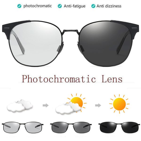 

sunglasses polarized pochromic mens transition lens driving fishing glasses male driver safty goggles oculos gafas de sol, White;black