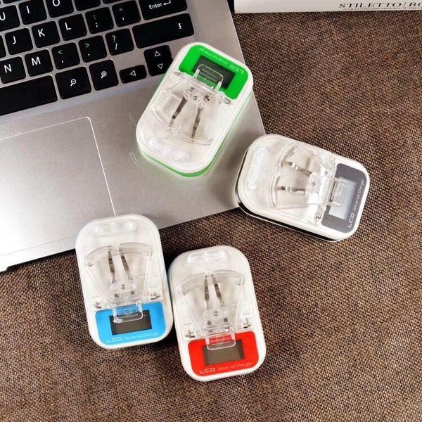 

cgjxsuniversal cellphone battery lcd universal charger single usb charger us eu uk plug 1a travel charger with retail box