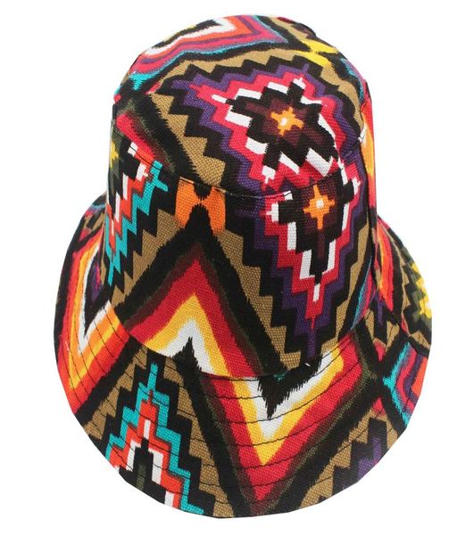 

fashion hats summer printed cute outdoor 2020 beach new geometric bucket women shipping mens sun aztec caps gjytv outdoors2009, Black;white