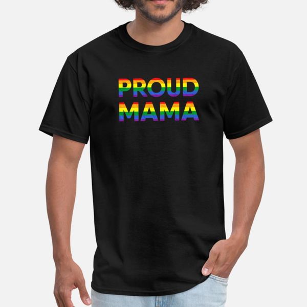 

proud mom mama lgbt lgbtq gay pride mother parent t shirt men customized 100% cotton o neck original graphic authentic spring family shirt