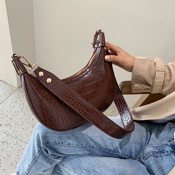 

vintage leather ladies shoulder messenger bag luxury sac stone pattern for women bolsos fashion black designer brand phone bags