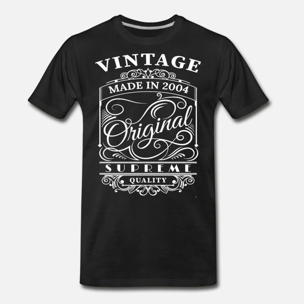 

vintage made in 2004 original t shirt men designing cotton round neck cool loose new style spring pattern shirt