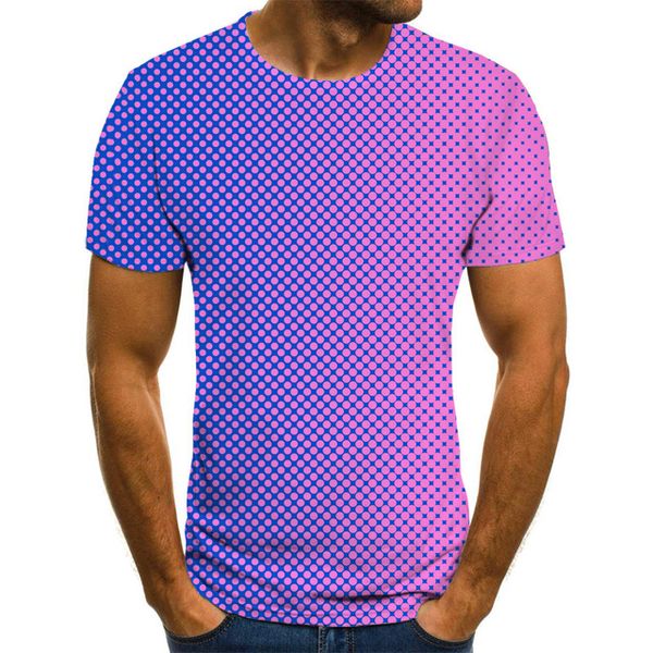 

three-dimensional abstraction summer daily 3d print shirts funny oversized hippie men clothing