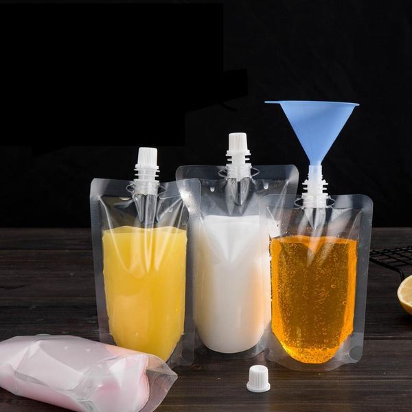 

stand-up packaging spout pouch for bag milk 200ml/250ml/300ml/500ml, plastic coffee beverage liquid pack juice 1000 drink home2001 hgwoy