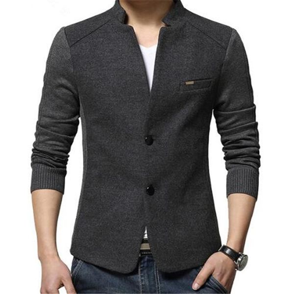

autumn winter fashion men wool coat, Black