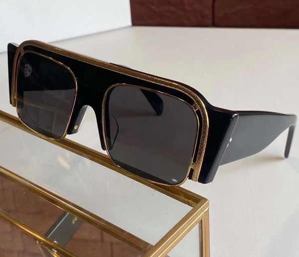 

gold black square oversize sunglasses 4046o grey lens sun shades gafas de sol white sunglasses fashion sunglasses with box, White;black