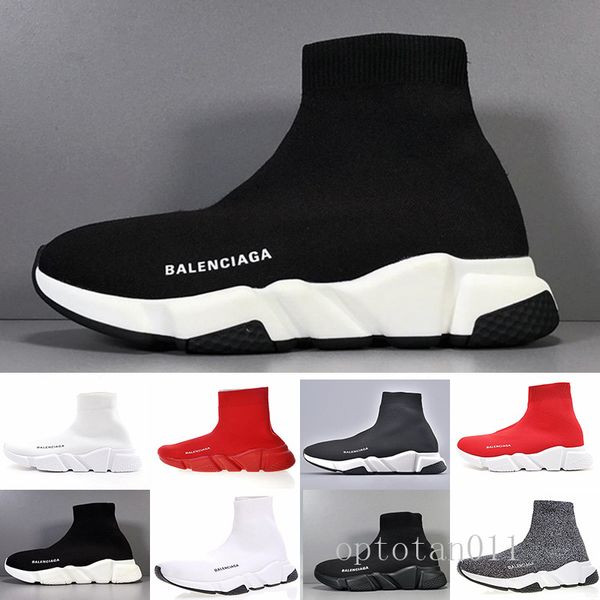 

designer sneakers speed trainer black red gypsophila triple black fashion flat sock boots casual shoes speed trainer runner with box hyt2