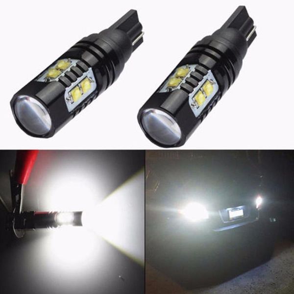 

dropshipping 2pcs 12v-24v 50w led bulbs 921 912 t10 t15 led 6000k 700lm hid white backup reverse lights bulb fog lamp