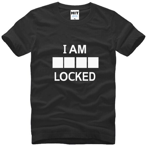 

шерлок холмс я locked письмо печати смешной футболка футболка мужских мужчины 2016 o шея хлопок casual tee camisetas masculina