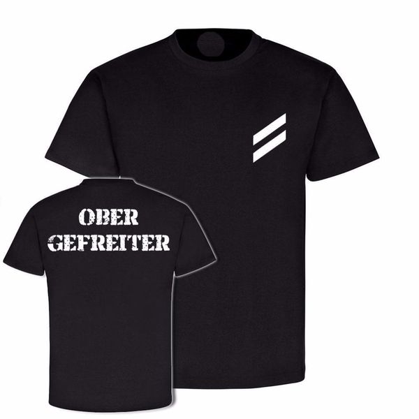 

men's lastest 2019 summer short sleeve cotton obergefreiter dienstgrad bundeswehr abzeichen uniform summer tees t shirt