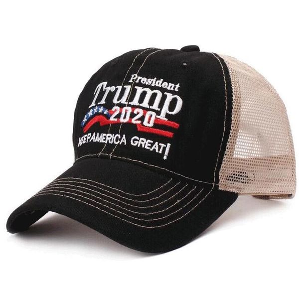

hat mesh 2020 trump adjustable baseball keep sun donald america ball great beach hats caps cotton snapback summer fashion trump cap wvzctlx, Black;white