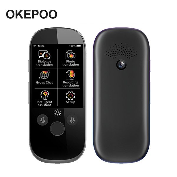 

smart translator boeleo k1 pro portable voice 2.4 inch translation 45 language travel business meeting voicetranslator
