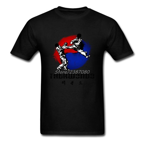 

тхэквондо футболка с коротким рукавом футболки мужчины hip hop camiseta o-образным вырезом хлопок плюс размер мужские рубашки