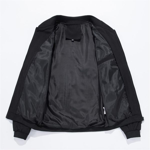 

wwkk men's college style fashion casual loose hiking leisure sportswear bomber jacket outwear windbreaker autumn winter jackets, Black;brown