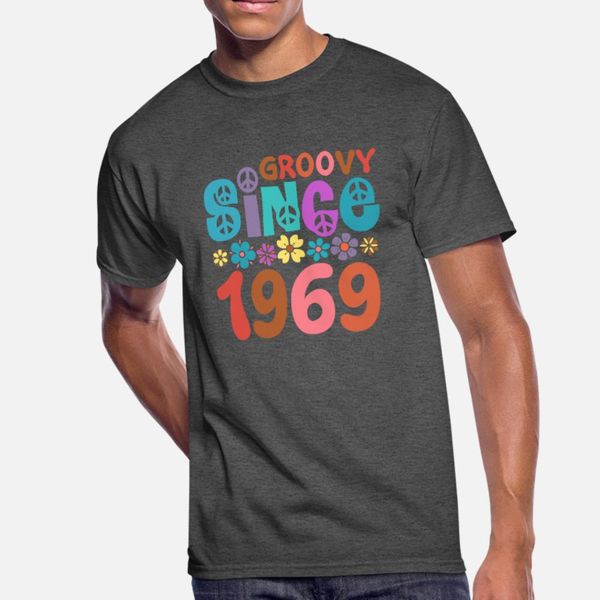 

groovy с 1969 тенниской мужчины произвольного размера футболки s-3xl уникального fit повседневной весной уникальной рубашка