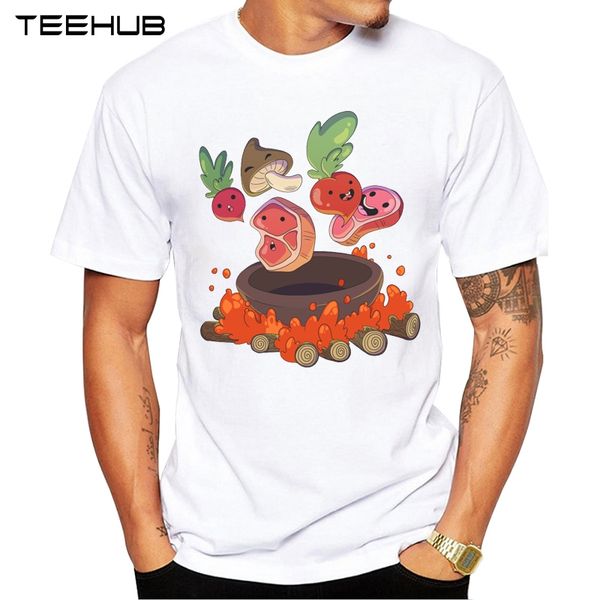 

новые поступления 2019 teehub прохладный happy meal дизайн мужская мода printed t-shirt с коротким рукавом o-образным вырезом топы hipster t