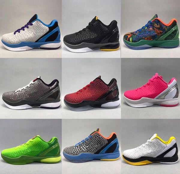 

chaussuresgood grinch black mamba 6 del sol shoes for sale sports sneakers men women basketball trainer shoes store us7-us12