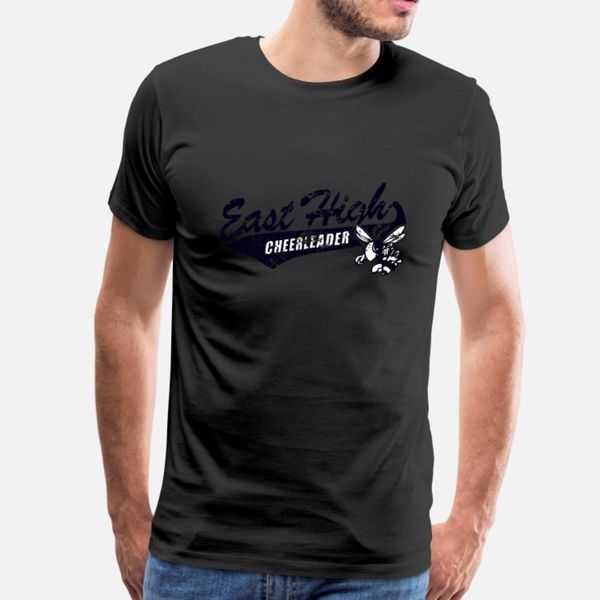

east high cheerleader t shirt men fit tee shirt s-3xl homme fit comical summer letters