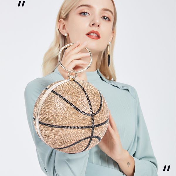 

новая тенденция ужин сумка для женщин 2020 luxury hand lady clutch свадебная сумка party crystal case shiny баскетбол футбол сумочка ins