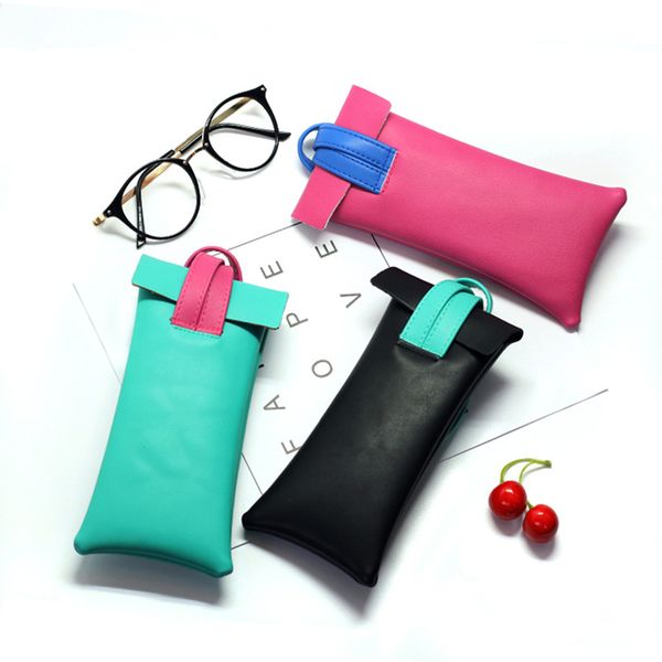 

sunglasses frames 1 pc case pu hand-held myopic bag pouch mobile phone holder nearsighted glasses, Silver