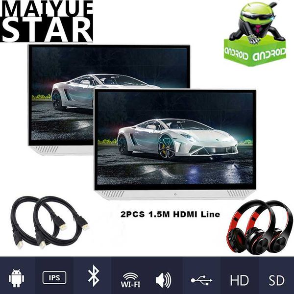 

13.3-inch headrest monitor android 9.0 2+32g hd 1080p ultra-thin touch screen with wifi bluetooth fm hdmi usb sd mp5 player car