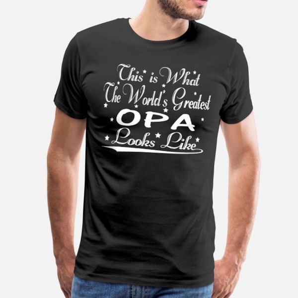 

world s greatest opa t shirt men character short sleeve crew neck family graphic funny casual spring autumn family shirt