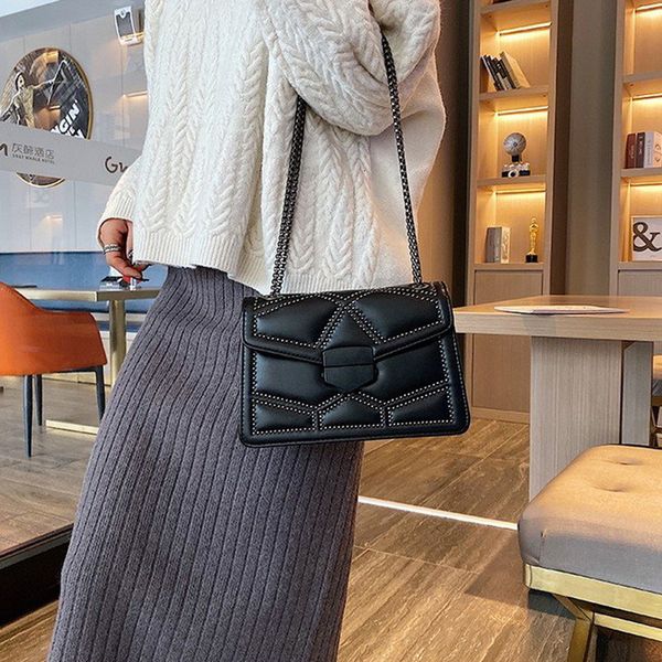 

мешок заклепка малый crossbody сумки для женщин 2020 плеча сумка lady сумки bolso
