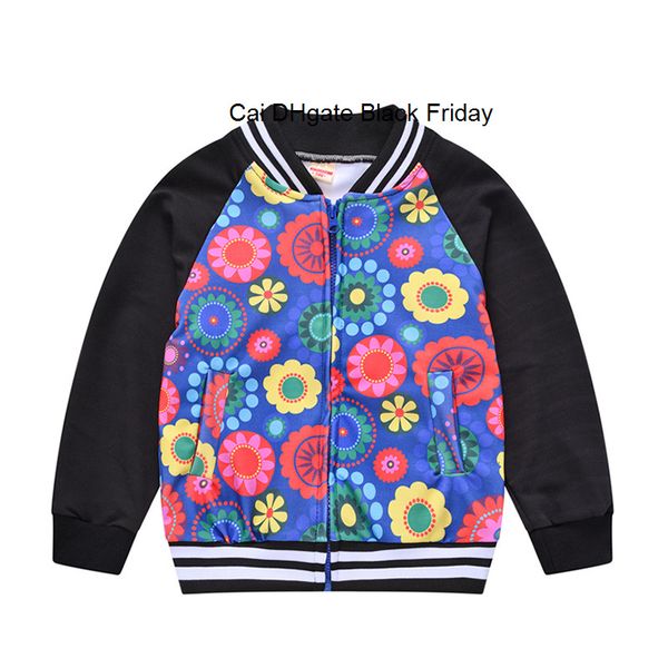 

2020 new spring kids jackets girls baseball uniform children zipper windbreaker baby fashion print coat boys waterproof jackets