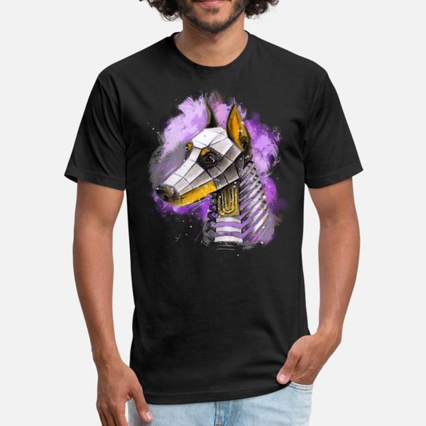 

watercolor futuristic dog with splashes t shirt men designs short sleeve crew neck male fit funny summer pictures shirt