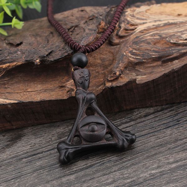 

новый handmade этнические ebony напыщенные длинный свитер цепи ожерелье для женщин мужчины мода регулируемая сплетенные ювелирные подарки, Silver