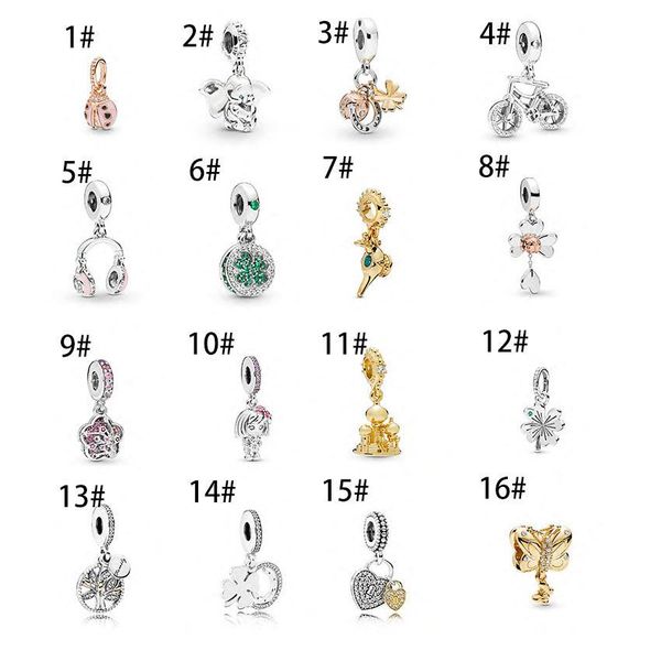 

diy very long peach blossom torres four ye cao 925 pando in silver string ladybug love of lock butterfly golden magic lamp, Black