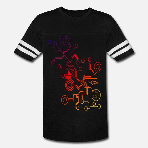 

colorful circuit large print t shirt men customized short sleeve euro size s-3xl kawaii fitness humor summer letters shirt