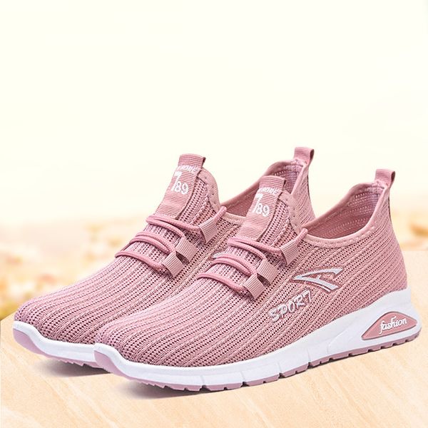 

ladies flat sports sneakers casual running shoes for women sneakers, Black