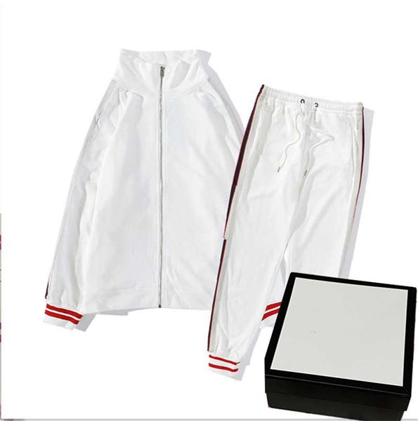 

mens tracksuit jacket zippers long sleeve letters side two piece sets fashion outfit suits long sleeve tracksuits for men, Gray