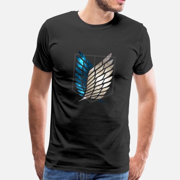 

survey corps galaxy t shirt men graphic cotton s-3xl kawaii graphic humor summer style vintage shirt