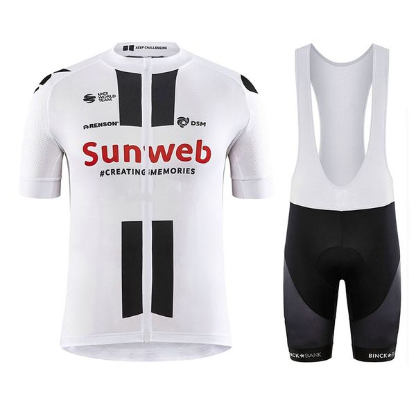 

cycling jersey set 2020 pro team sunweb cycling clothing men/women summer breathable mtb bike jersey bib shorts kit, Black;red
