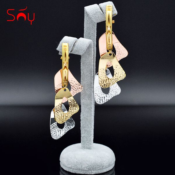 

dangle & chandelier sunny jewelry bohemia luxury earrings for women long drop statement party findings, Silver