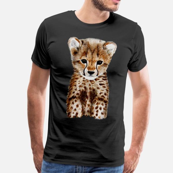 

cheetah t shirt men character tee shirt o-neck standard interesting new style summer leisure shirt