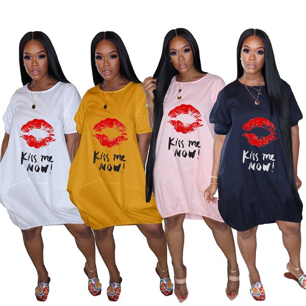 

summer womens designer casual dress fashion letter printed solid color short sleeve dress casual female clothing, Black;gray