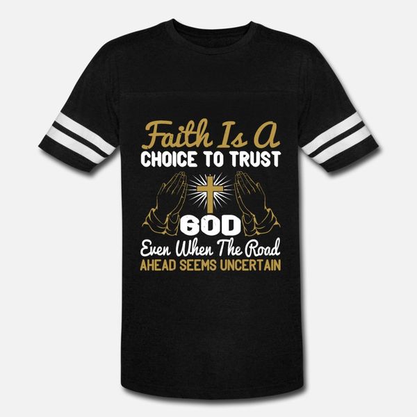 

вера есть выбор доверять богу тенниска люди персонализированные хлопка s-xxxl фото симпатичные комфортная весна осень отдых рубашка