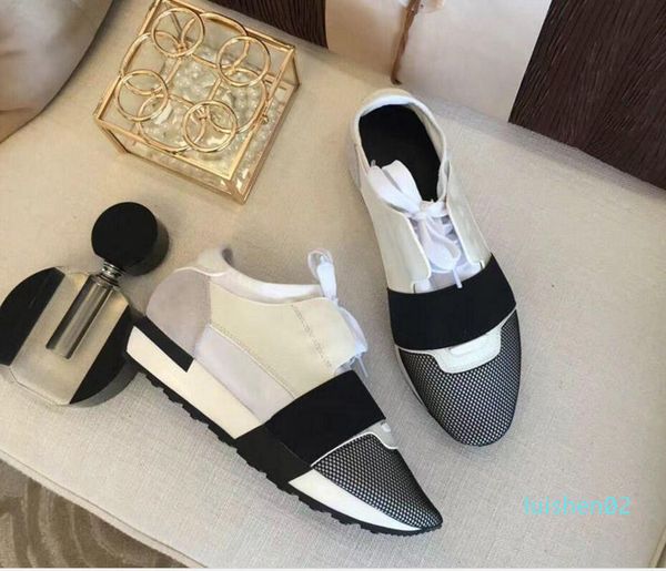 

новые дизайнерские сетки обувь drop shipping популярная марка вскользь женщина sneaker мода смешанных цветов red nude mesh trainer с коробко, Black