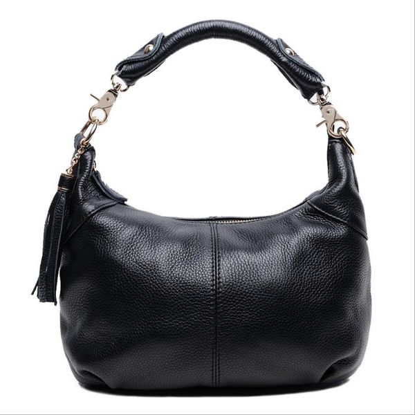 

flug katze 2020 fashion women genuine leather handbags cowhide bucket bag drawstring shoulder crossbody bag with