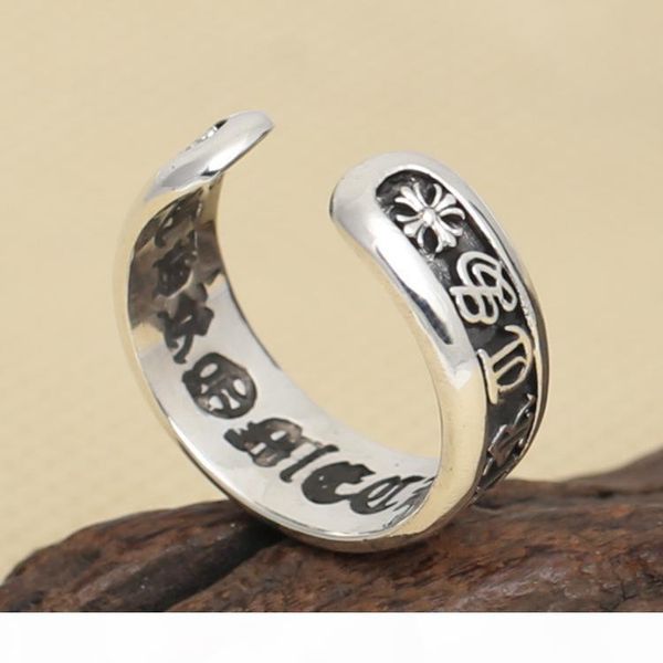 

персонализированные марки 925 стерлингового серебра кольца винтажные американские ювелирные изделия стиль ручной работы антикварные серебрян, Silver