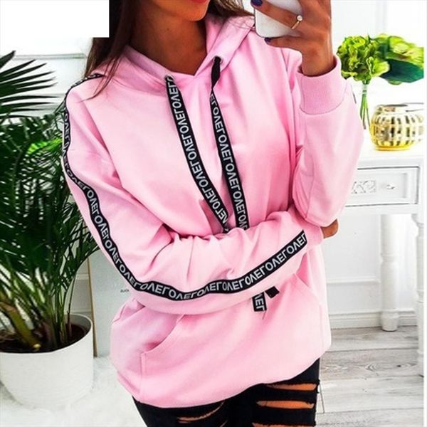 

2020 fashion merry christmas hooded sweatershirt santa claus print long sleeve hoodie sweatshirt autumn shirt 18oct16, Black